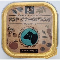 Top Condition alutálkás eledel kutyáknak 150 g bárány-paradicsom (404) Konzerv, nedves táp kutya-macska Top Condition