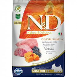 N&D Grafin Free adult mini 7 kg bárány&áfonya sütőtökkel Kutya kutya-macska N&D