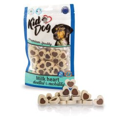 KidDog A04831 jut.falat kutyáknak - Milk Heart Dental&Mobility - fogerősítő tejes szívecske 80g Kutya kutya-macska KidDog
