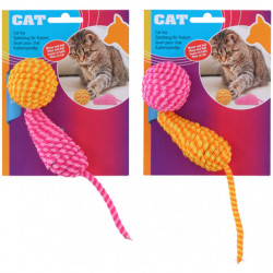Macskajáték egér és labda (2db) 2 változatban Cat toys 18x3,4cm 270142 (XEH25227014) Macskajáték kutya-macska