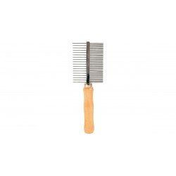 Fésű kisállatoknak K071004 kétoldalas 6x17,5 cm Kefe, fésű kutya-macska