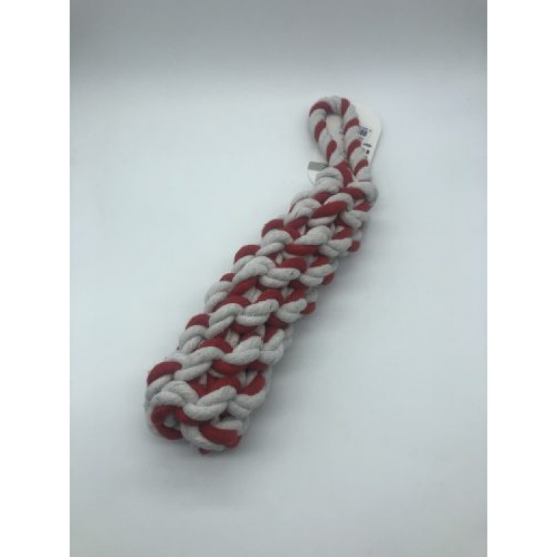 Kutyajáték K010359 gumis rágóka fonott rágókötél kiegészítővel 25 cm