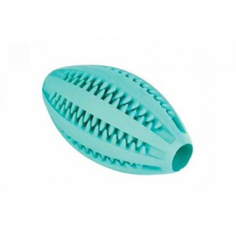 Kutyajáték K010364 tömör gumis rugby labda 10 cm