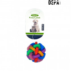 Kutyajáték K010718 világító  8,5cm-es szilikon csomólabda Kutya kutya-macska