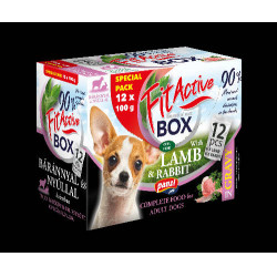 Panzi Fit Active Dog 12x100 g alutasakos eledel Bárány & Nyúl szószban 314655 Konzerv, nedves táp kutya-macska Panzi