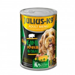 JULIUS K-9 DOG 1240 g konzerv Game&Pumpkin vad+sütötökkel 314631 Konzerv, nedves táp kutya-macska JULIUS-K9