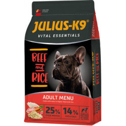 JULIUS K-9 HighPremium SMALL 12kg ADULT Vital Essentials BEEF&Rice