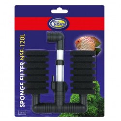 AQUA NOVA Bio-Sponge S tapadókorongos szivacsszűrő dupla NSF-120L Felszerelés Akvarisztika AQUA NOVA