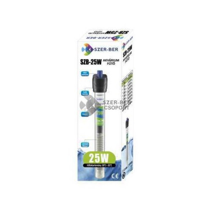 Szer-Ber akváriumi automata fűtő 25 w 10-25 l-hez (SZB25W)