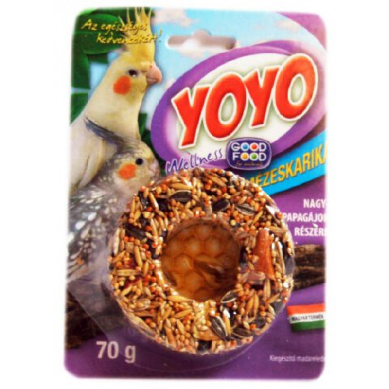 YOYO mézeskarika nagypapagájnak c-vitaminos