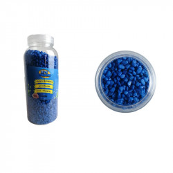 BPS 6421 színes kavics közepes 2-4 mm 1 kg műanyag flakonban világoskék-fehér-sötétkék Talajok, aljzatok Akvarisztika BPS