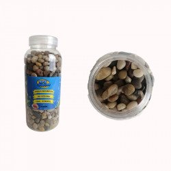 BPS 6422 színes kavics közepes 2-4 mm 1 kg műanyag flakonban világoszöld-fehér-sötétzöld Talajok, aljzatok Akvarisztika BPS