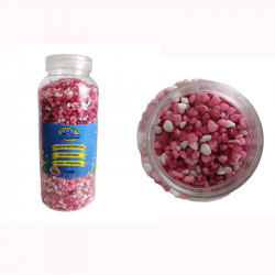 BPS 6423 színes kavics közepes 2-4 mm 1 kg műanyag flakonban vil.rózsa.-fehér-sötétrózsa Talajok, aljzatok Akvarisztika BPS