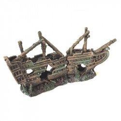 BPS 6562 Dekoráció hajó színes több árbócos 23x5,5x12 cm Akvárium dekoráció Akvarisztika BPS