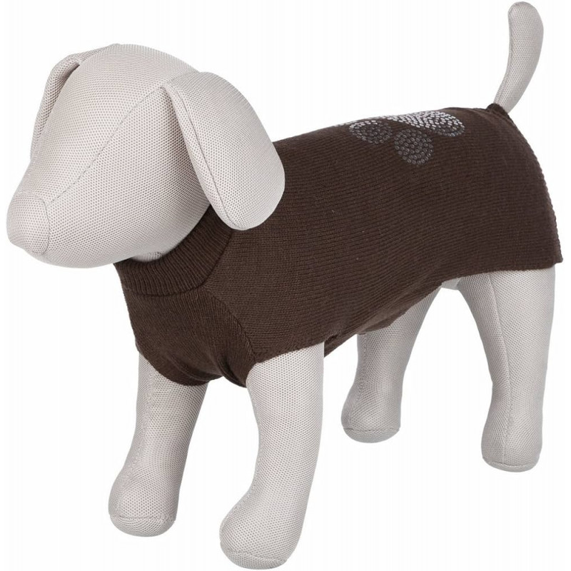 TRIXIE ruha 67796 Moncton pullover XS 30 cm barna, mancs minta
