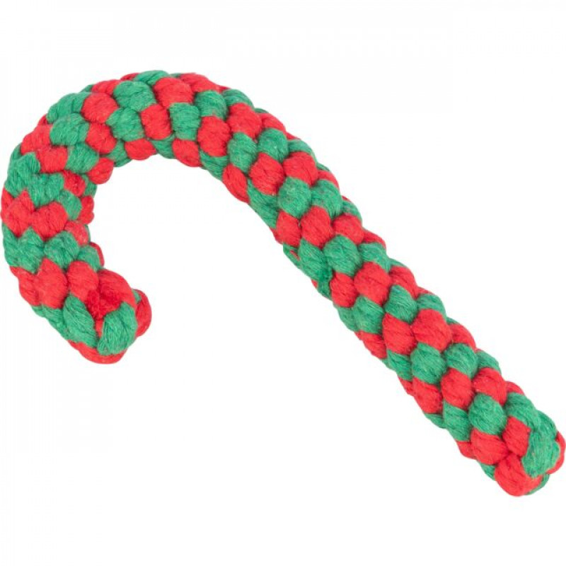 TRIXIE 92597 Xmas kutya játék fogselyem rágókötél nyalóka forma 19cm