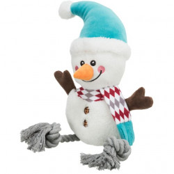 TRIXIE 92572 Xmas kutya játék plüss 41 cm hóember kötél lábbal Kutya 0 TRIXIE