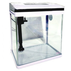 TK Akvárium szett FEHÉR PY-240 10 l világítással és szűrővel 23,8x16,1x26,5 cm Akvárium Akvarisztika YUSEE