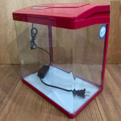 TK Akvárium szett PIROS PY-240 10 l világítással és szűrővel 23,8x16,1x26,5 cm Akvárium Akvarisztika YUSEE