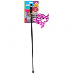 AD Cicajáték pálcás/peca 47 cm 2 db hallal 2 féle színben 180717 (XEH25218071) Macskajáték kutya-macska AD-Pet Confort