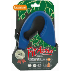 Panzi Fit Active automata póráz 5 m szalagos M blue Kutya kutya-macska Panzi