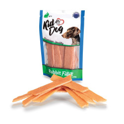 KidDog A04808 jutalomfalat kutyáknak - Rabbit Fillets - 90% nyúlhús 80g Kutya kutya-macska KidDog