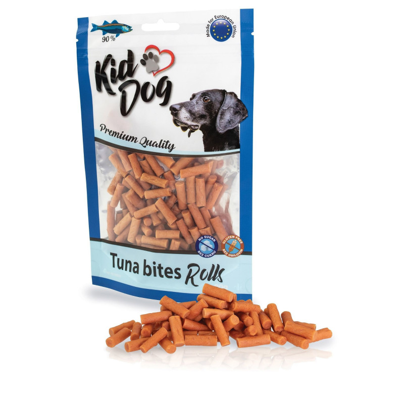 KidDog A04833 jutalomfalat kutyáknak - Tonhaltekercsek 80 g