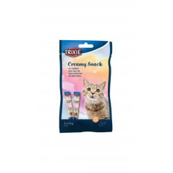 TRIXIE 42683 Creamy Snack 5x14 g krémes finomság cicáknak halas Macskatáp, macskaeledel kutya-macska TRIXIE