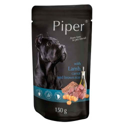 PIPER 150 g alutasakos kutyáknak 65%-os bárány répa barna rizs Konzerv, nedves táp kutya-macska PIPER