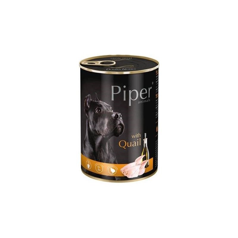 PIPER 400 g konzerv kutyáknak 65%-os fürj