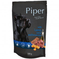 PIPER 500 g alutasakos kutyáknak 65%-os bárány répa barna rizs Konzerv, nedves táp kutya-macska PIPER