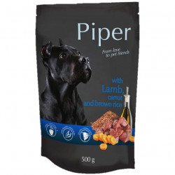 PIPER 500 g alutasakos kutyáknak 65%-os bárány répa barna rizs Konzerv, nedves táp kutya-macska PIPER