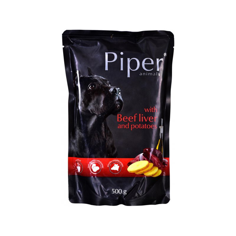 PIPER 500 g alutasakos kutyáknak 65%-os marhamáj burgonyával