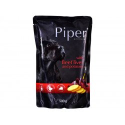 PIPER 500 g alutasakos kutyáknak 65%-os marhamáj burgonyával Konzerv, nedves táp kutya-macska PIPER