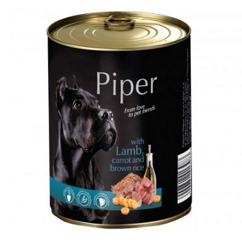 PIPER 800 g konzerv kutyáknak 65%-os bárány répa barna rizs