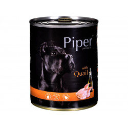 PIPER 800 g konzerv kutyáknak 65%-os fürj Konzerv, nedves táp kutya-macska PIPER