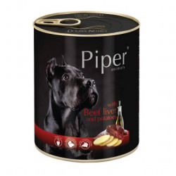 PIPER 800 g konzerv kutyáknak 65%-os marhamáj burgonyával Konzerv, nedves táp kutya-macska PIPER