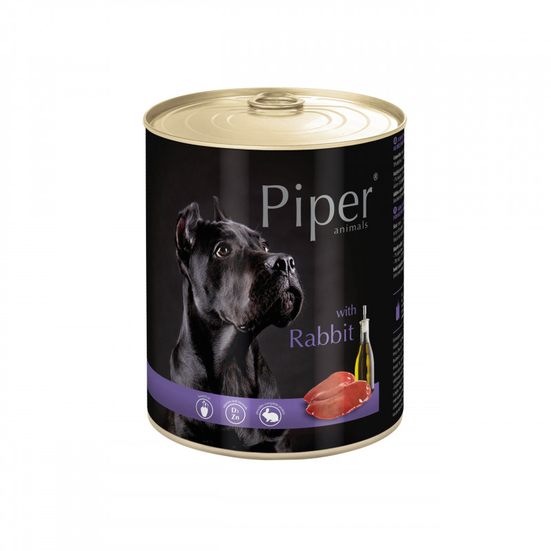 PIPER 800 g konzerv kutyáknak 65%-os nyúl