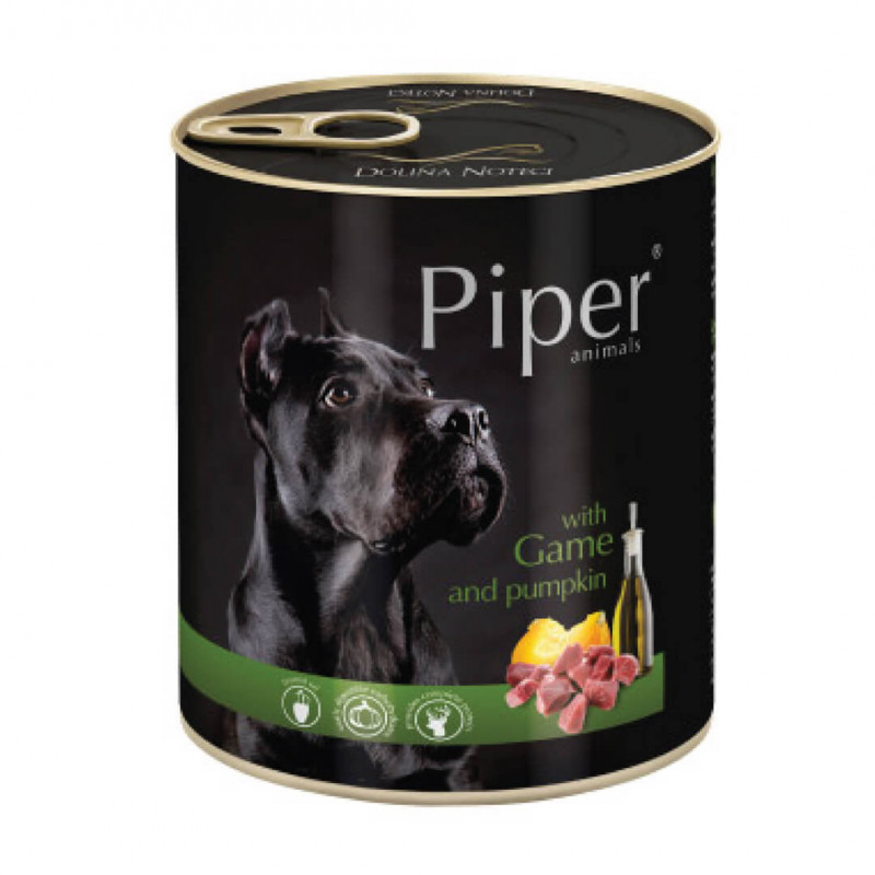 PIPER 800 g konzerv kutyáknak 65%-os vad sütőtökkel