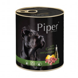 PIPER 800 g konzerv kutyáknak 65%-os vad sütőtökkel Konzerv, nedves táp kutya-macska PIPER