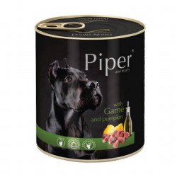 PIPER 800 g konzerv kutyáknak 65%-os vad sütőtökkel Konzerv, nedves táp kutya-macska PIPER