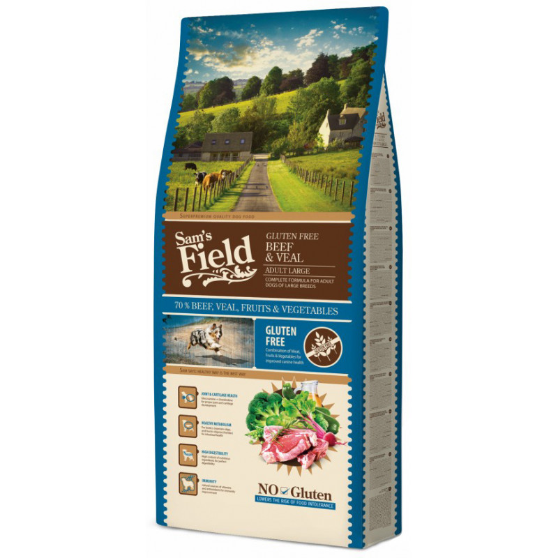 SF Dog glutén mentes száraz eledel 13 kg adult large breed marha- és borjúhús 132730