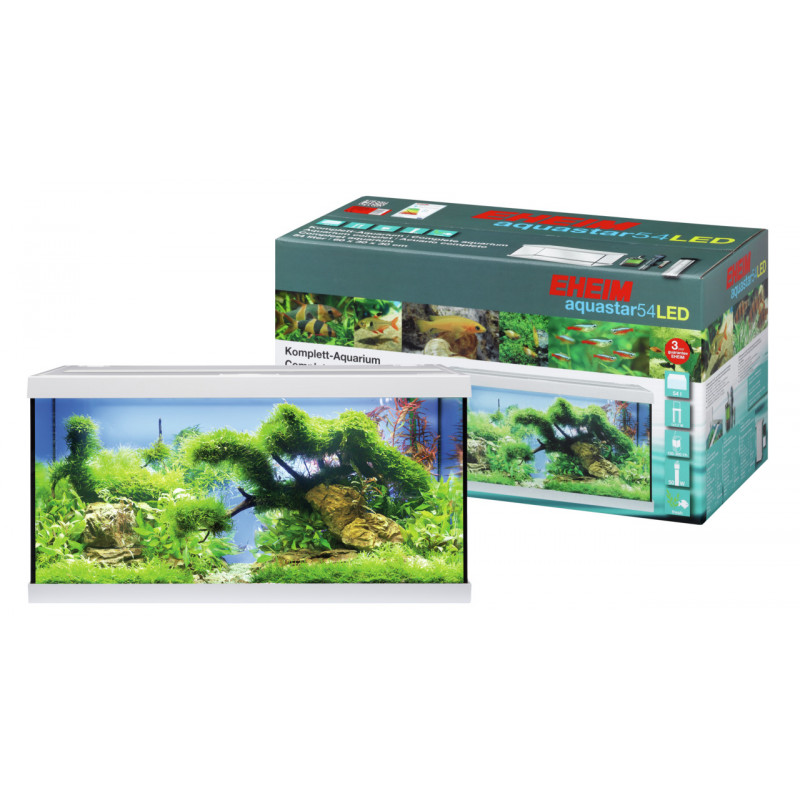 MP AquaStar 60 LED akvárium szett 54 l fehér (60x30x30) 0340646