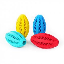 VZ Kutyajáték K010354/K03001 rögbilabda sipolós TPR gumiból 12 cm Kutya kutya-macska VZ