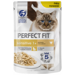 PERFECT FIT alutasakos 85 g SENSITIVE csirkés Konzerv, nedves táp kutya-macska PerfectFit