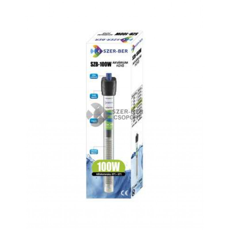 Szer-Ber akváriumi automata fűtő 100 w 50-100 l-hez 24,5 cm (SZB100W)