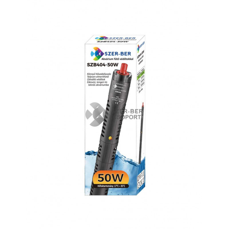 Szer-Ber SZB404 -50 w akváriumi automata fűtő védőtokkal 20-50 l-hez