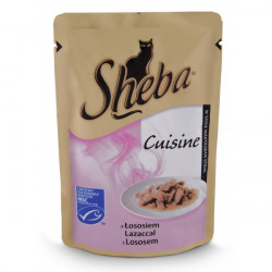 Sheba 85 g alutasakos cicaeledel lazac Konzerv, nedves táp kutya-macska Sheba