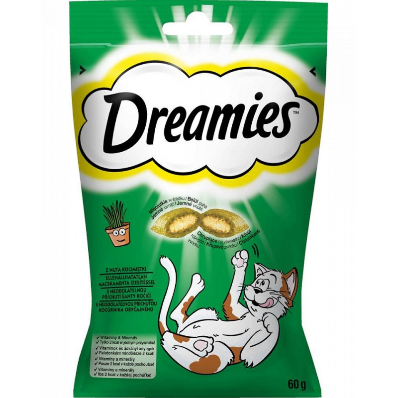 DREAMIES jutalomfalat cicáknak 60g Catnip