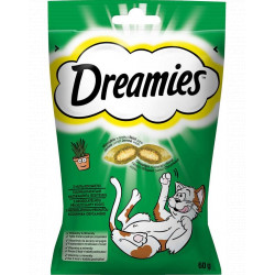 DREAMIES jutalomfalat cicáknak 60g Catnip Macskatáp, macskaeledel kutya-macska Dreamies